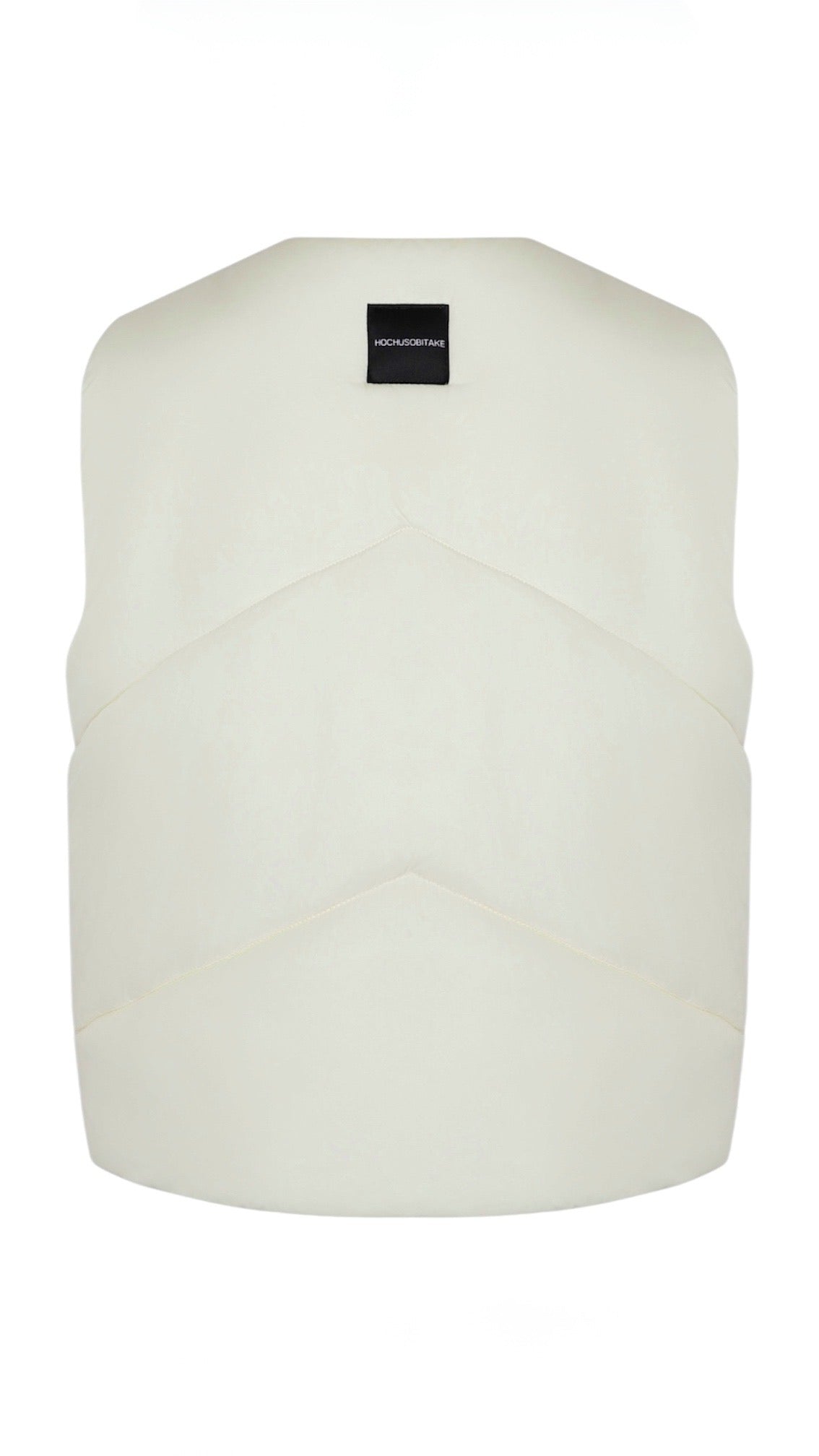 Vest "Little duck" creamy with detachable collar