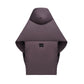 Purple sage Down vest with detachable hood