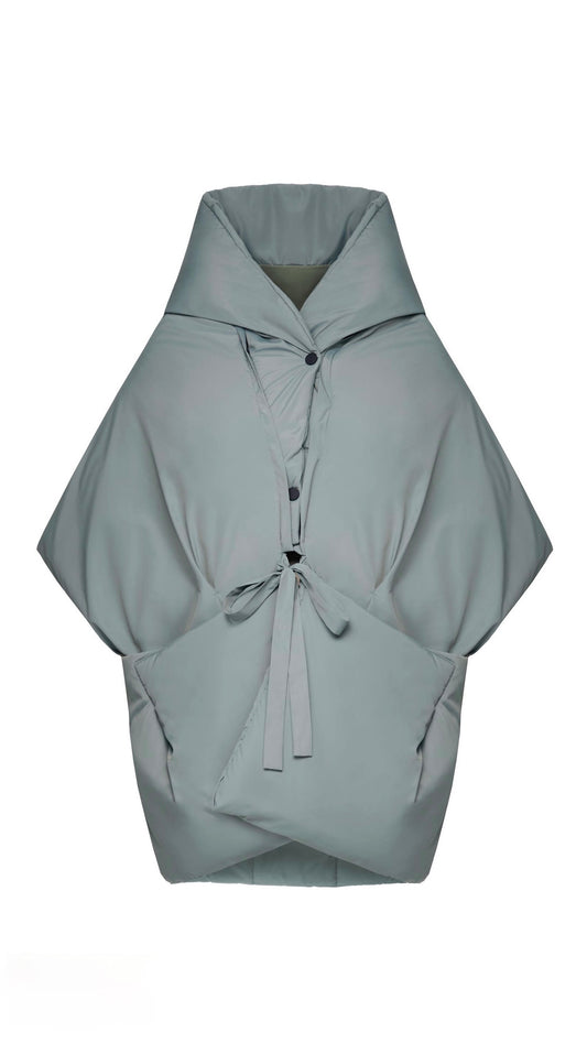 Jade Down vest with detachable hood