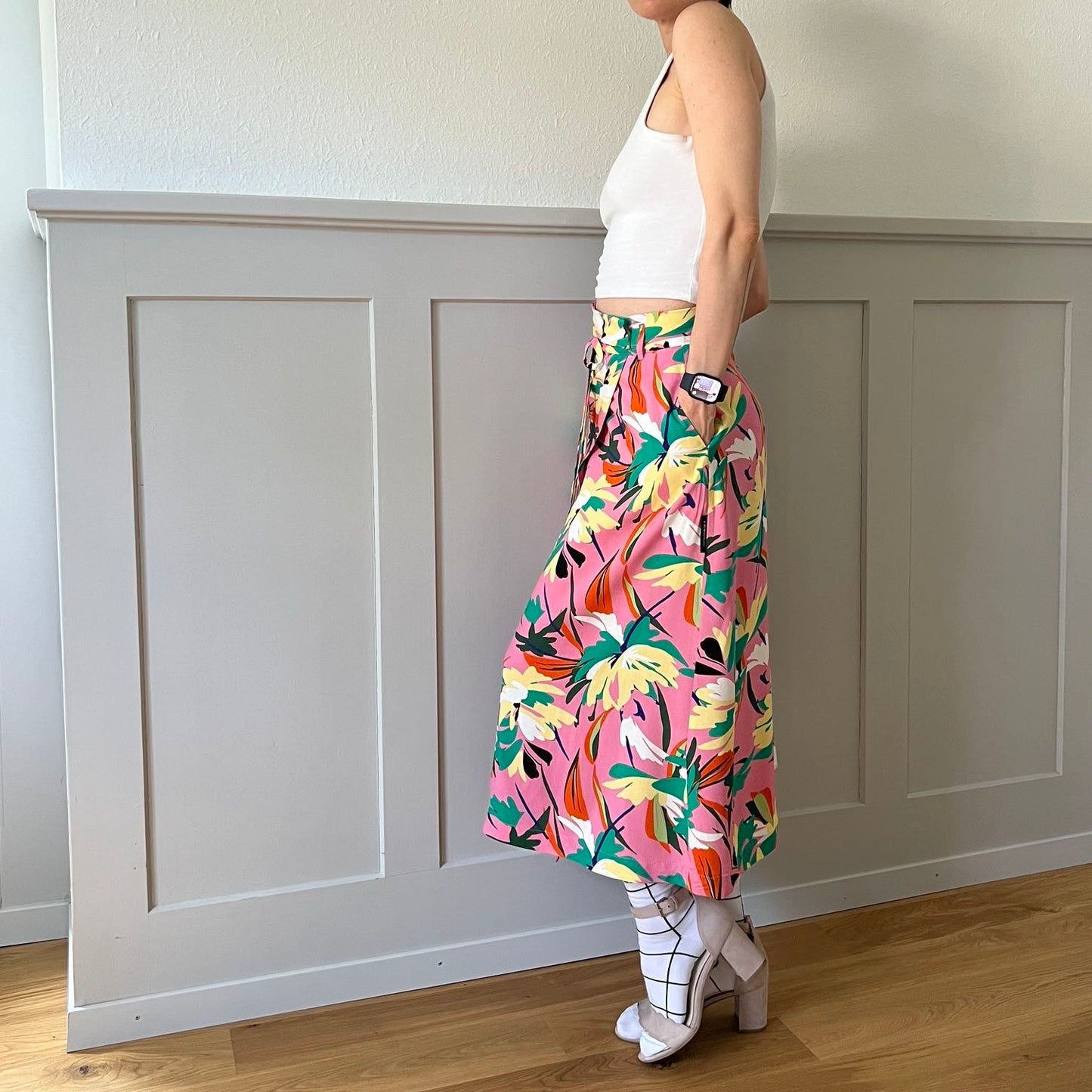 Asymmetrical skirt «Nymphaea»