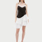 Dress «Petal» in chocolate brown