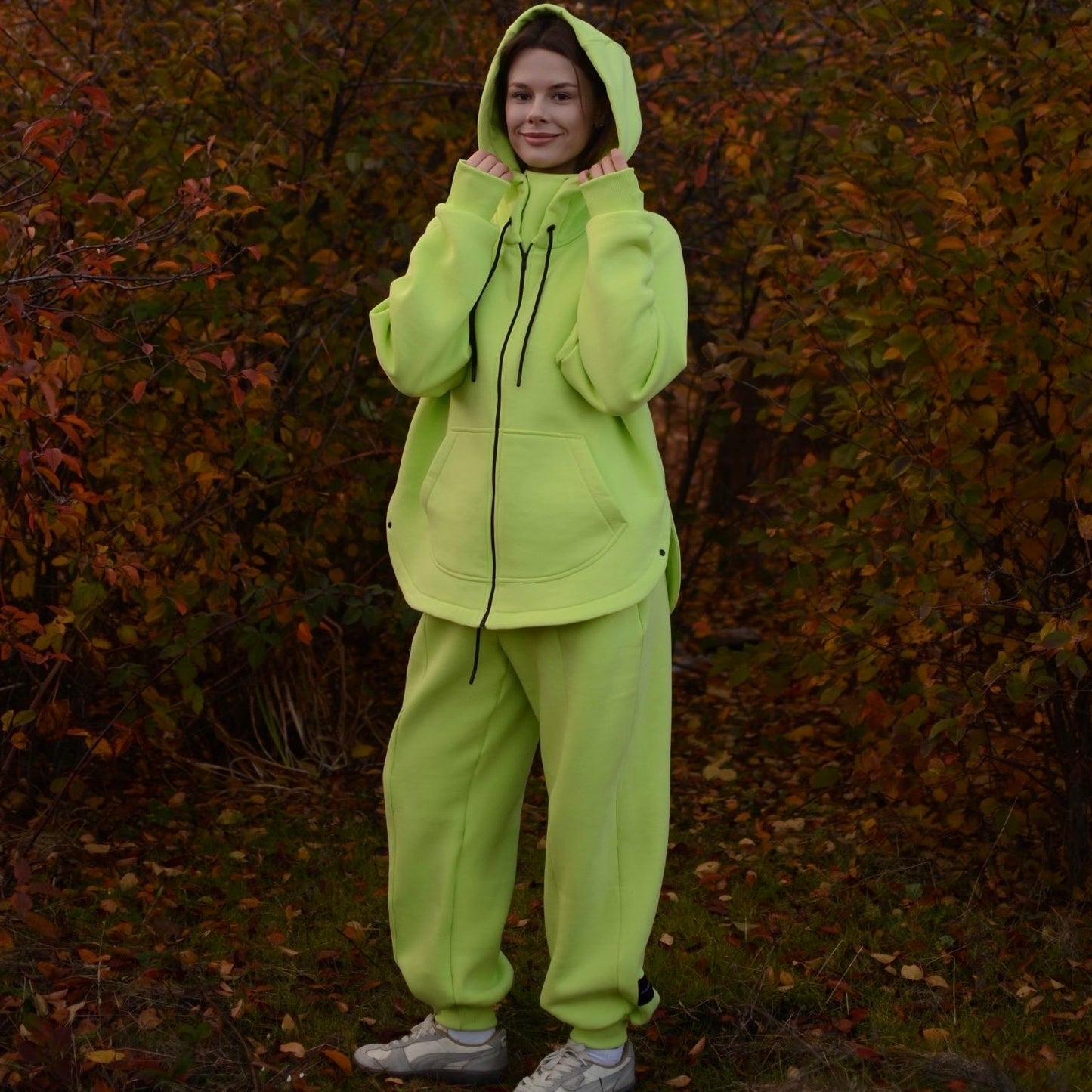 <tc>Зіп худі на флісі кольору мохіто</tc>