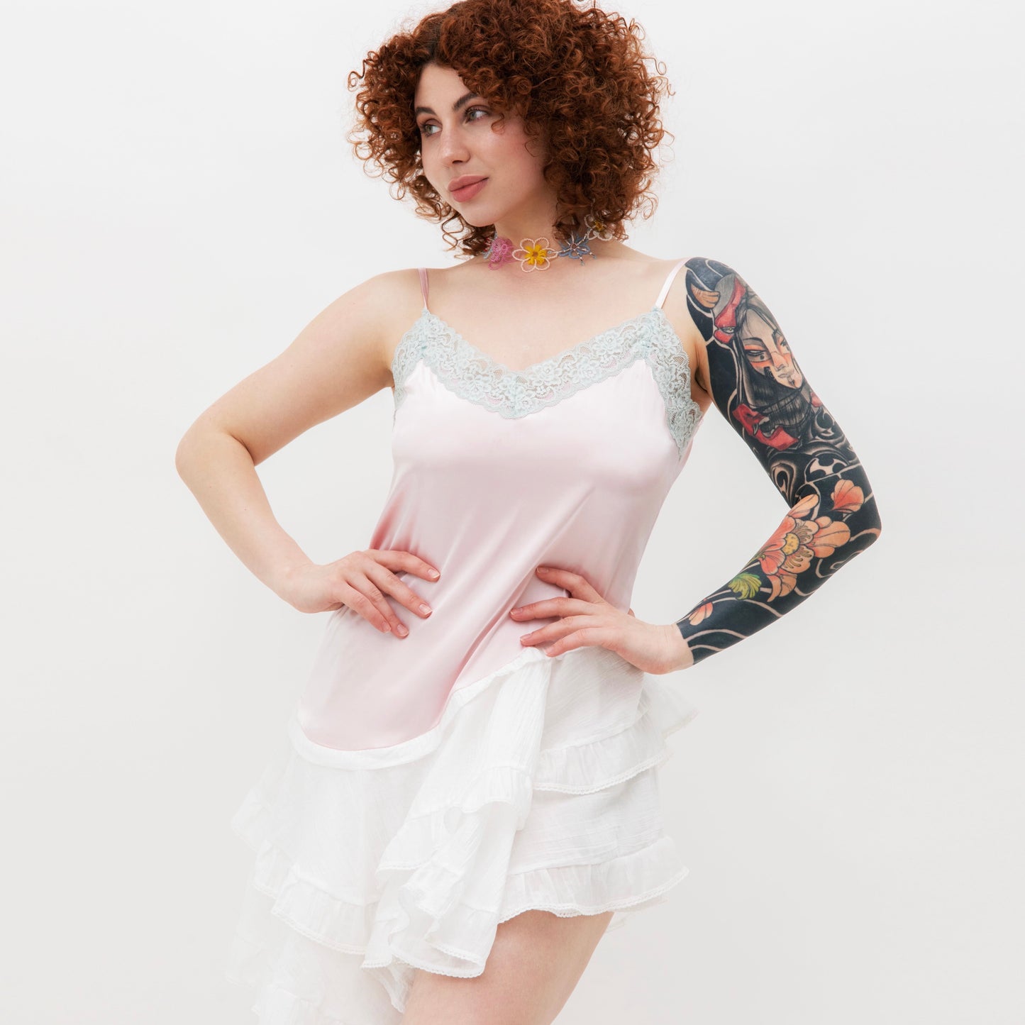 Dress «Petal» in powder pink
