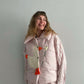 Vest "Little duck" pink cotton candy with detachable collar