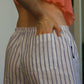 Striped shorts with color accents of your choice