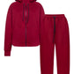 Fleece suit burgundy