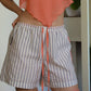 Striped shorts with color accents of your choice