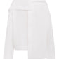 Asymmetrical organic linen shirt