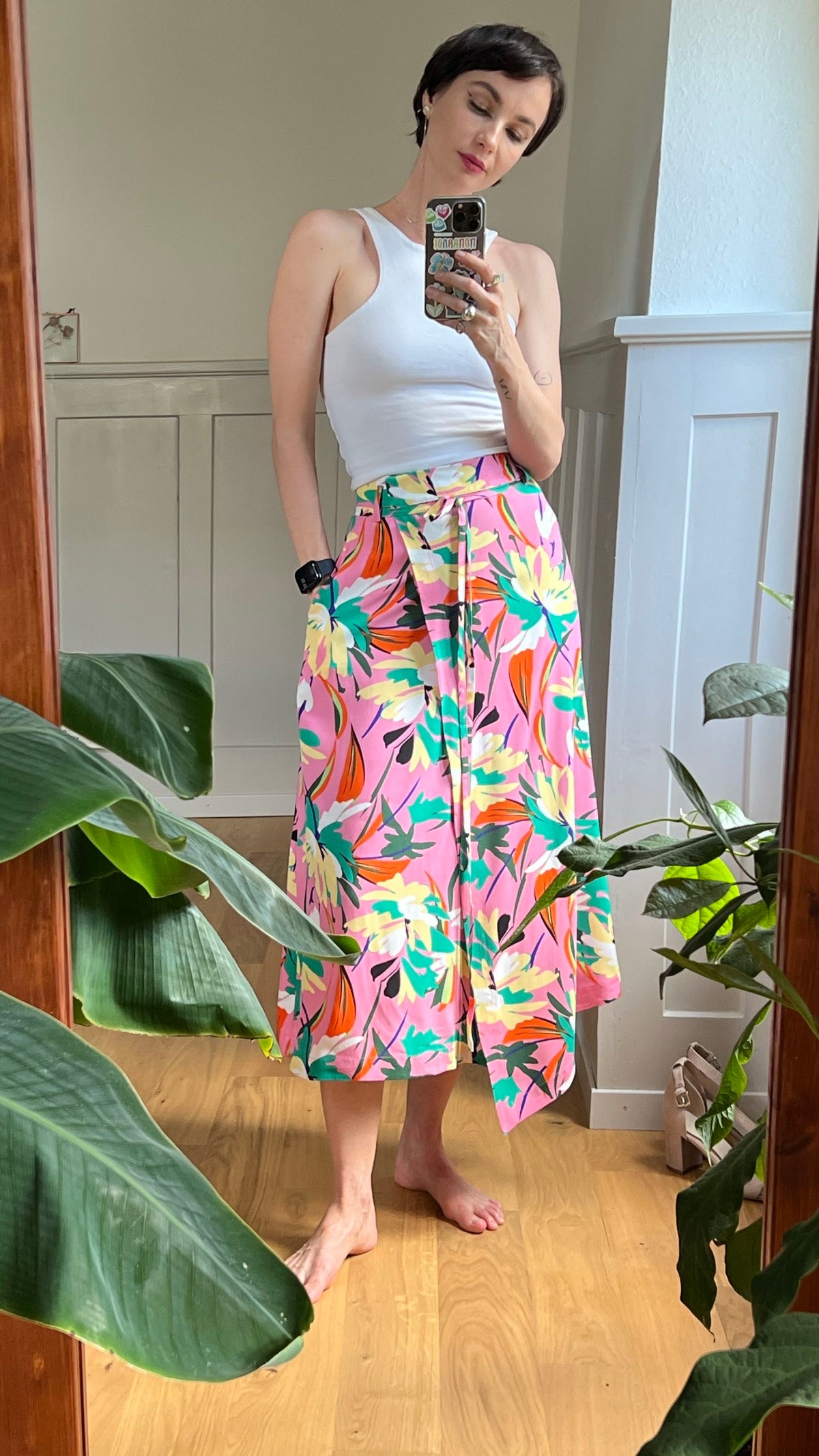 Asymmetrical skirt «Nymphaea»