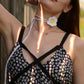 Crochet flower choker chamomile