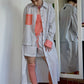 Striped shirt with optional attachable bottom