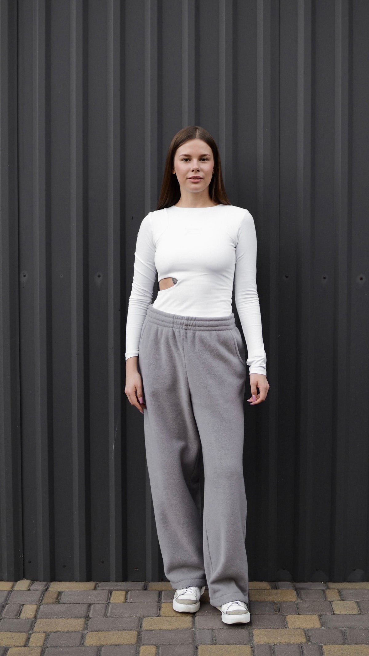 Pants fleece gray