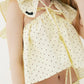 Asymmetrical shirt+ bloomers pants cotton