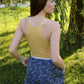 Pants with a print "Mimosas"