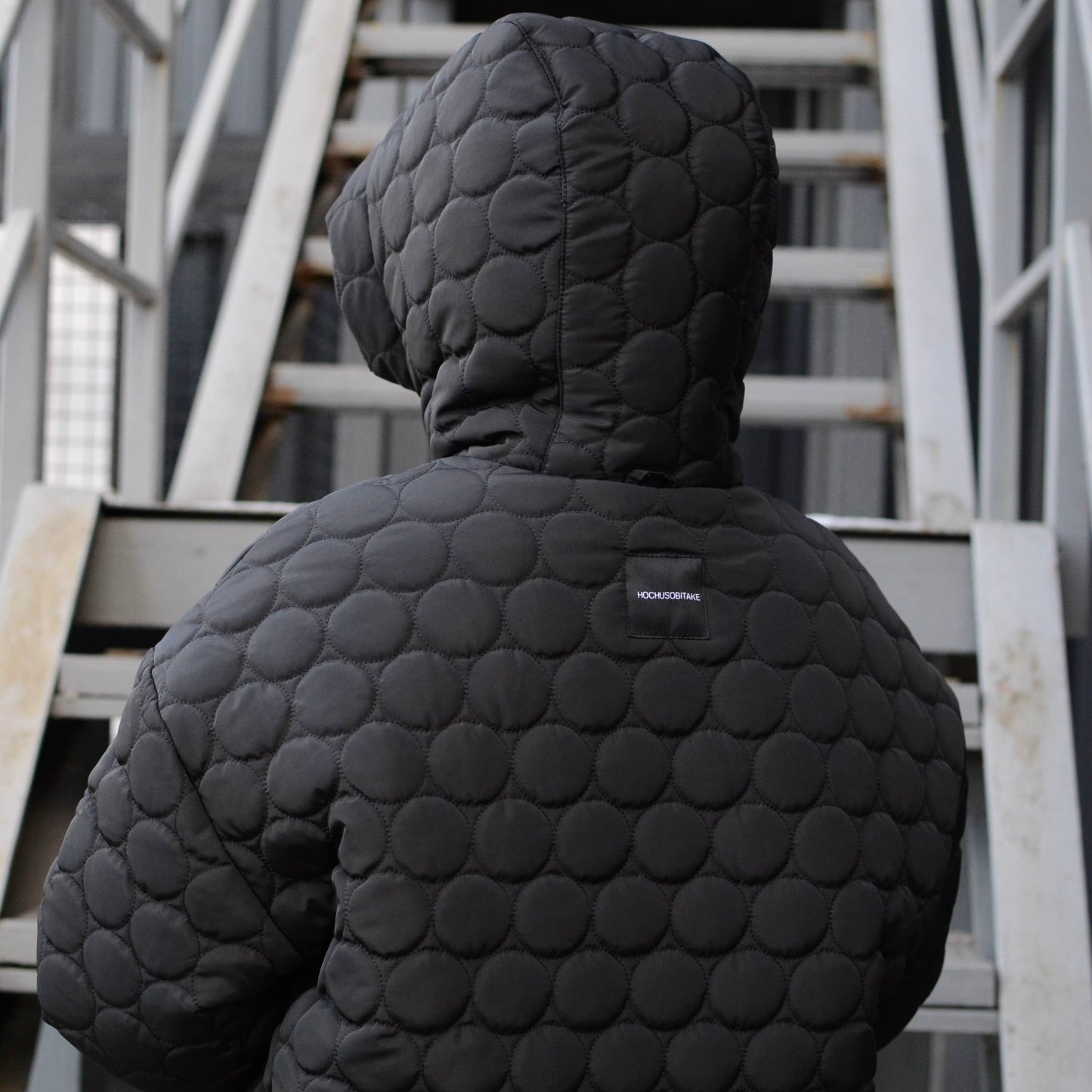 Winter double-sided jacket marsala/black