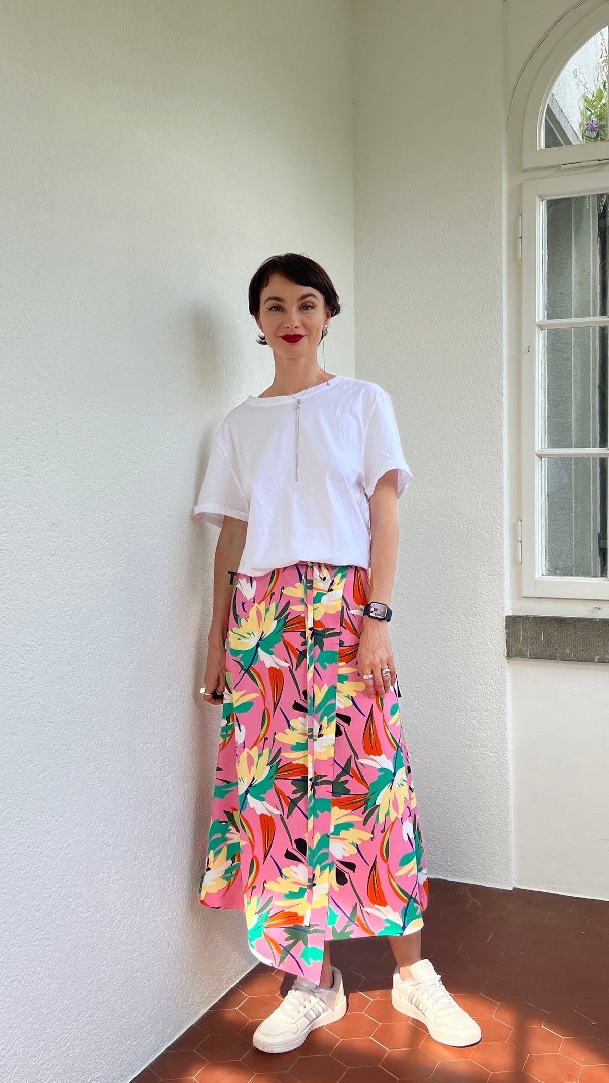 Asymmetrical skirt «Nymphaea»