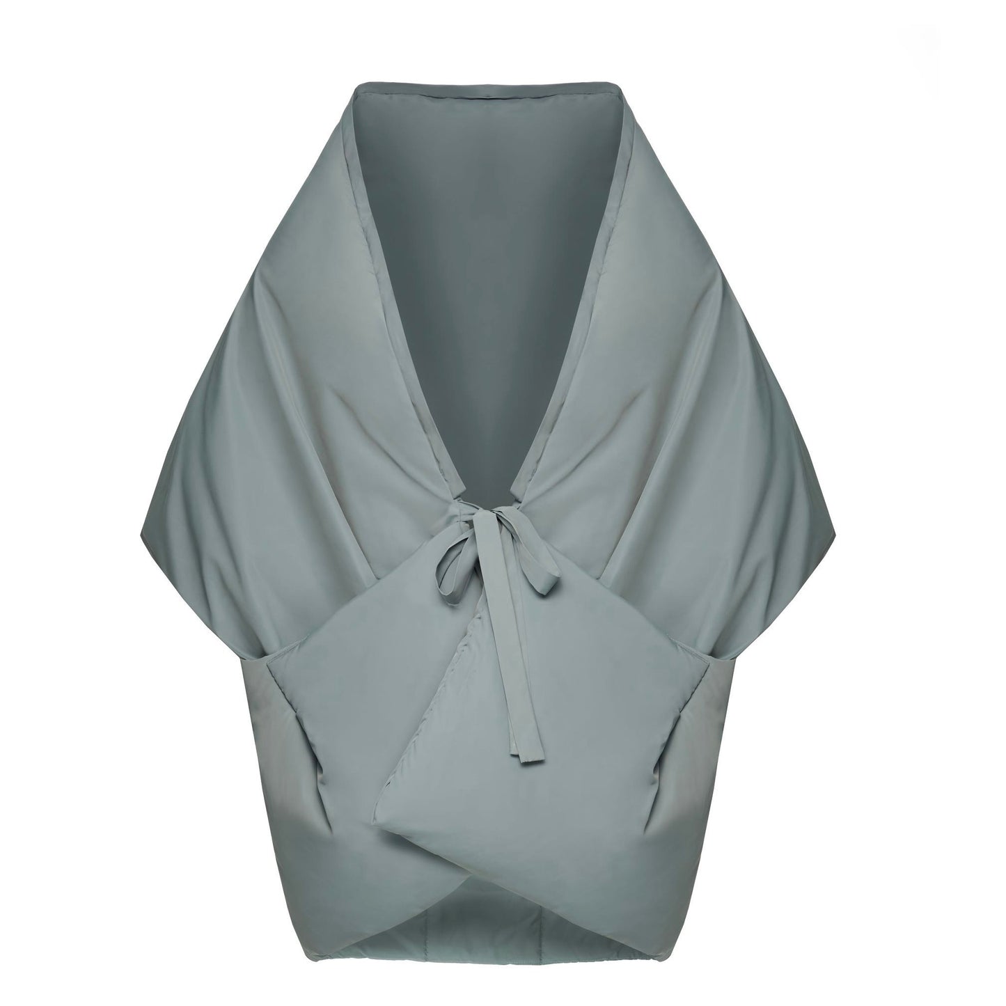 <tc>Жилетка кольору нефрит з відстібним капюшоном</tc>