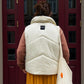 Vest "Little duck" creamy with detachable collar