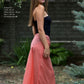 A line sheer skirt in coral