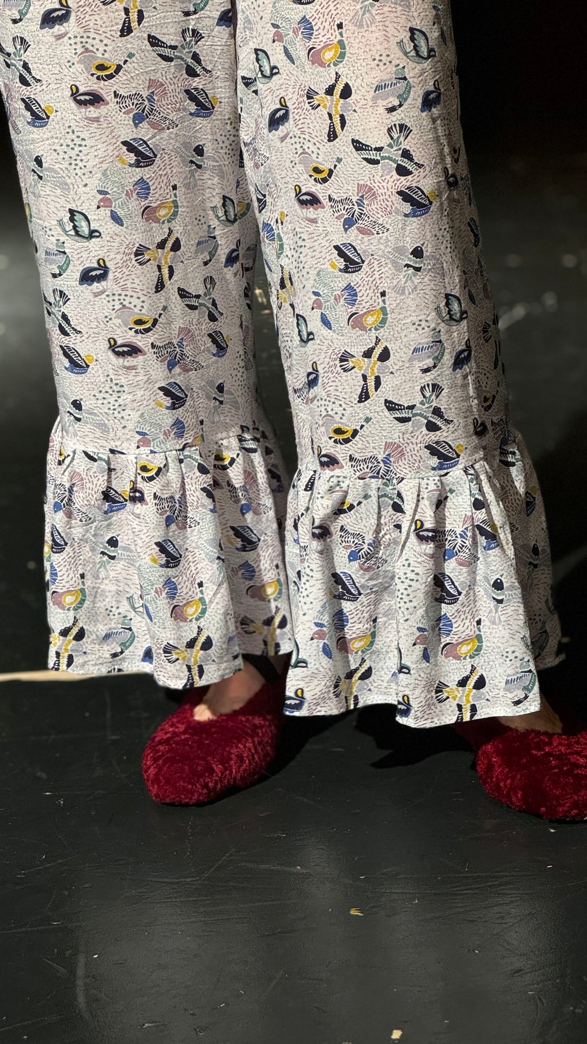 Shirt+ pants with a bird print