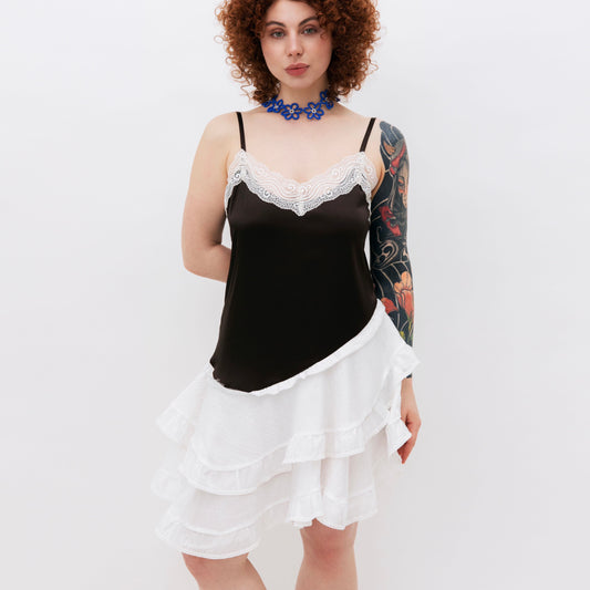 Dress «Petal» in chocolate brown