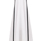 Dress with ribbons in organic linen height from 170cm+