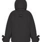 Down jacket  "Little duck" in black with detachable bows and removable hood