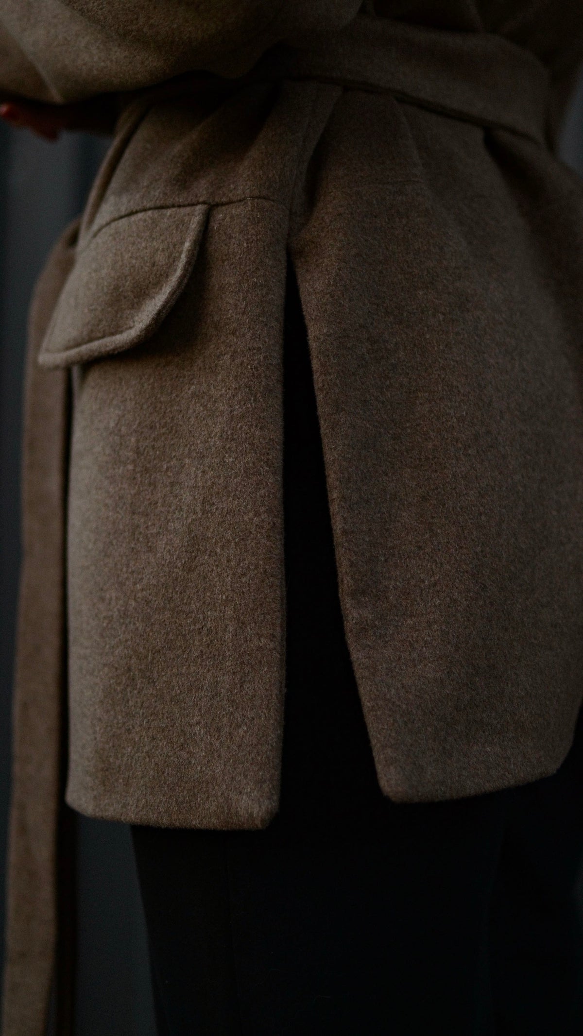 Beige wool jacket