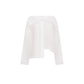 Asymmetrical organic linen shirt