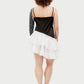 Dress «Petal» in chocolate brown