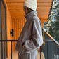 Zip-through fleece jacket gray