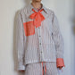Striped shirt with optional attachable bottom