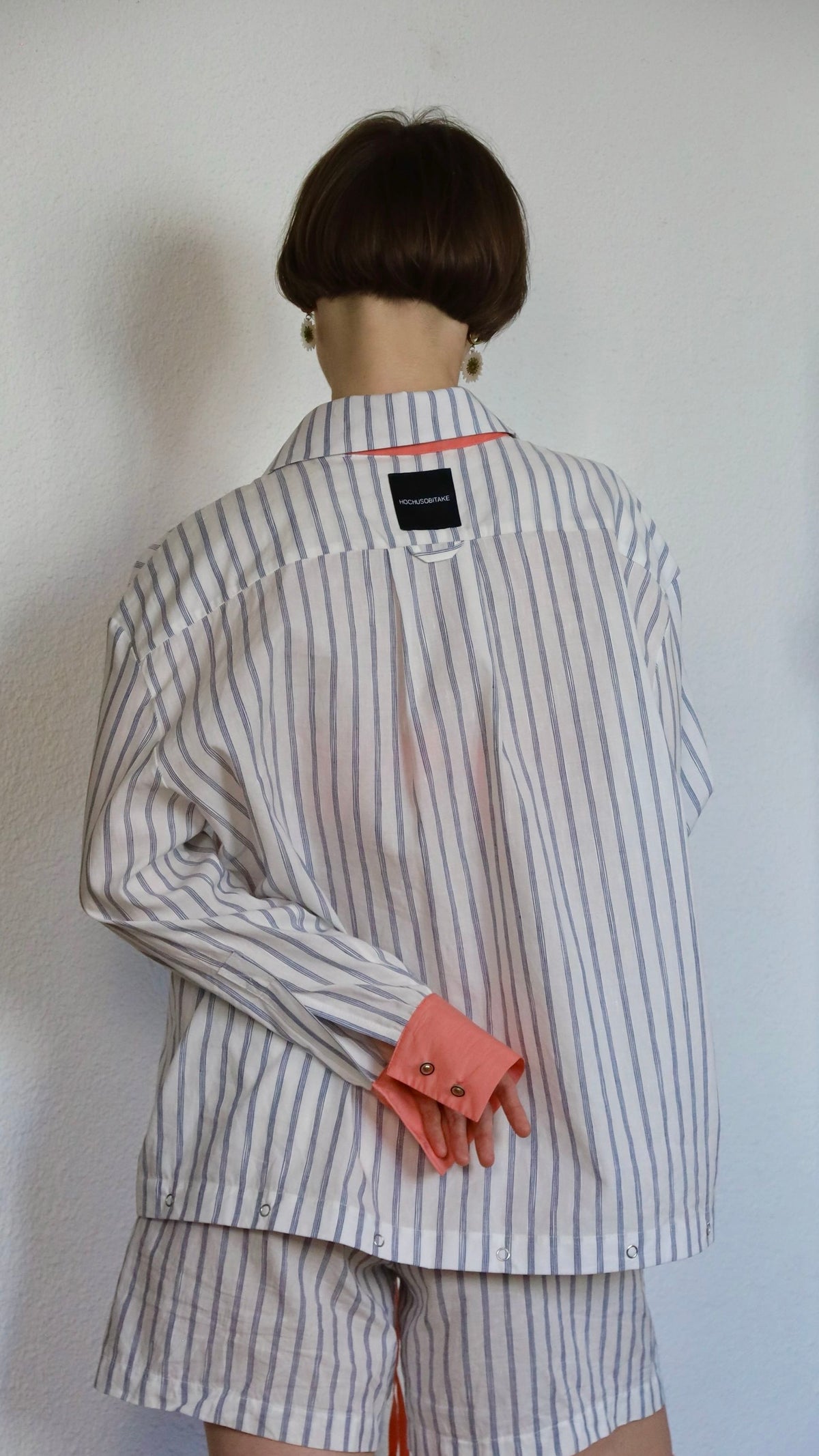 Striped shirt with optional attachable bottom