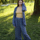 Pants with a print "Mimosas"