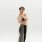 Elongated transparent beige shirt