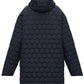 Winter double-sided jacket marsala/black