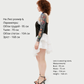 Dress «Petal» in chocolate brown