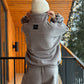 Zip-through fleece jacket gray