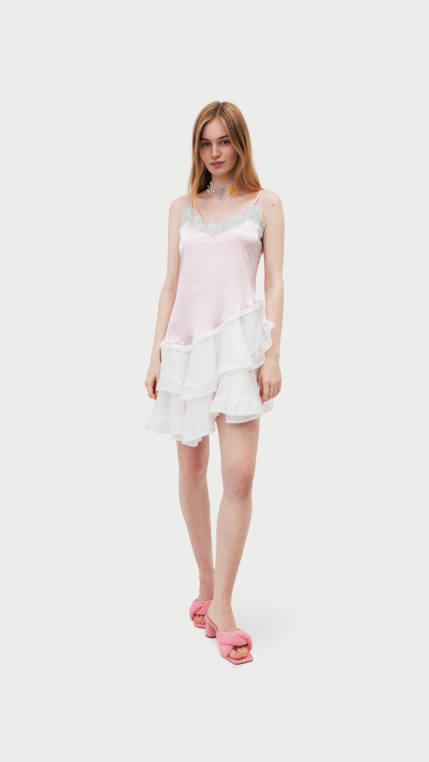 Dress «Petal» in powder pink