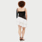 Dress «Petal» in chocolate brown