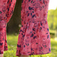 Shirt + pants with a print "Crimson birds"