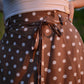 Polka asymmetrical skirt
