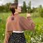 Cocoa jersey crop sleeves