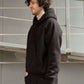 Black fleece hoodie