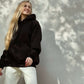 Black fleece hoodie
