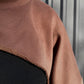 Cocoa jersey crop sleeves