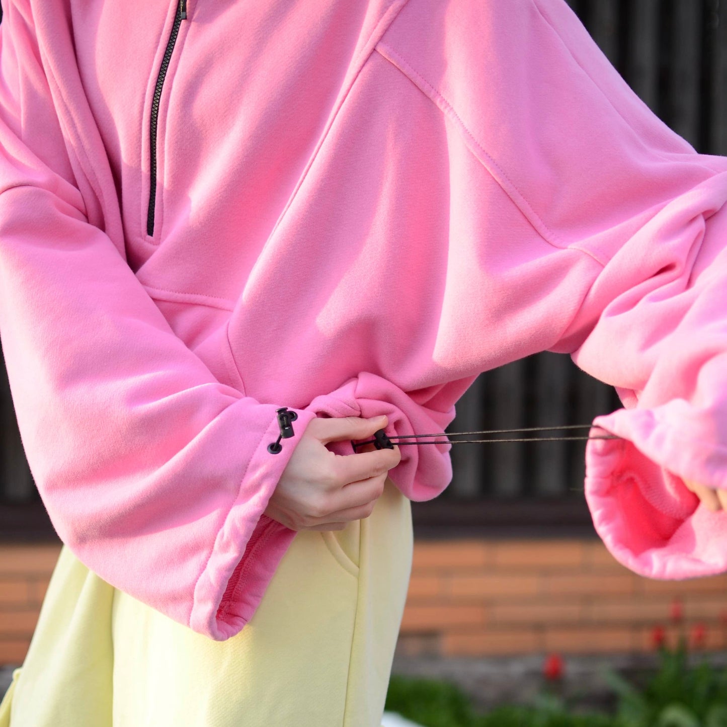 Pink hoodie