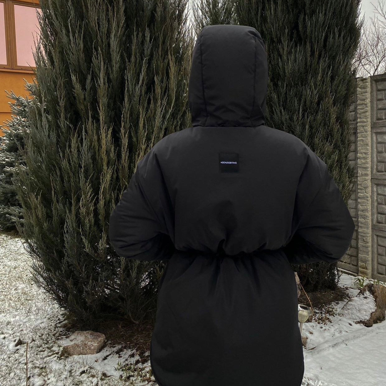 Winter double-sided jacket khaki/black