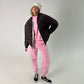 Pink fleece tracksuit pants