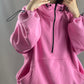 Pink sports jersey suit